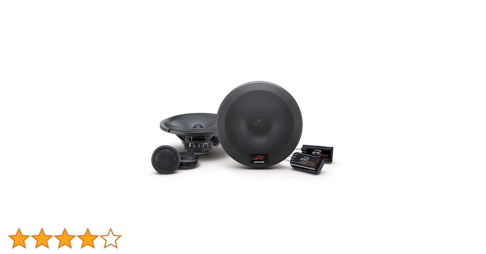 Alpine R-Series 6. 5 Inch 300 Watt Component 2-Way Car Speakers